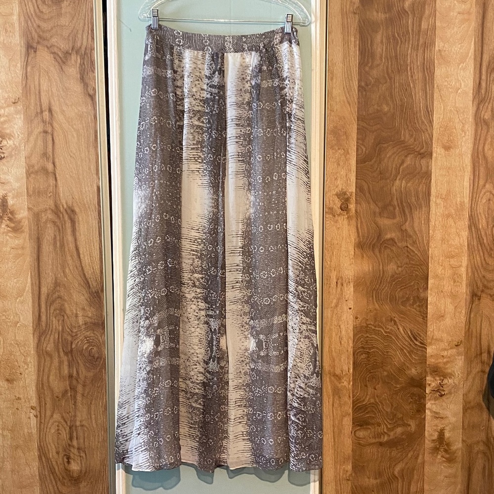 Reiss Snake print maxi skirt